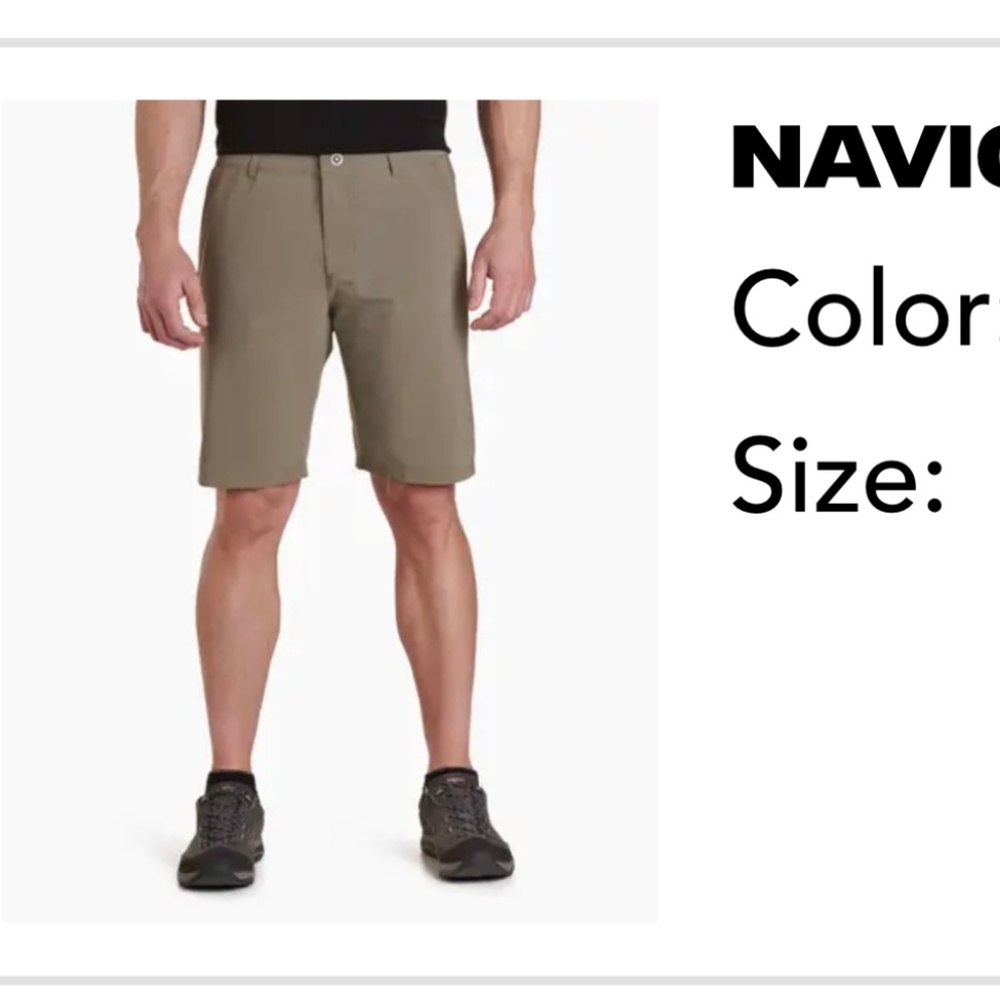Men’s Kuhl Navigatr Short, sz 40